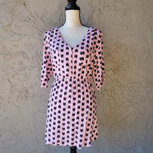 Mimi Chica kitty cat baby pink dress